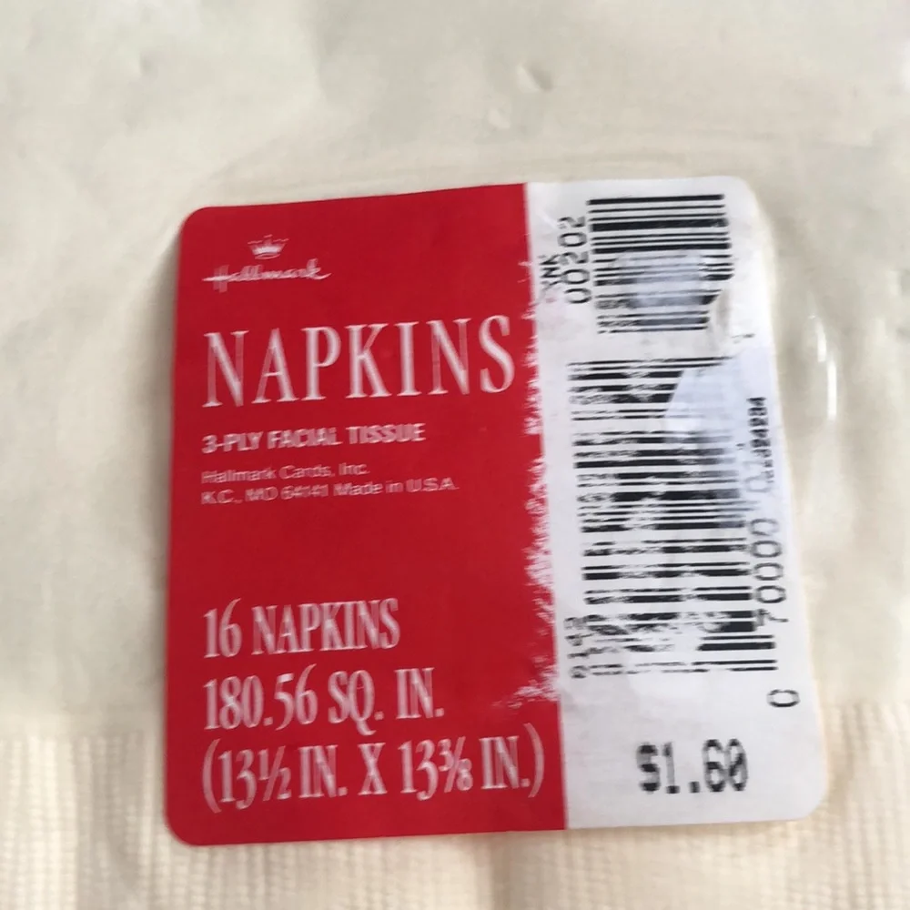 Hallmark Vintage Deadstock Napkins‎ Packs Christmas Tree Teddy Bear Drums Print